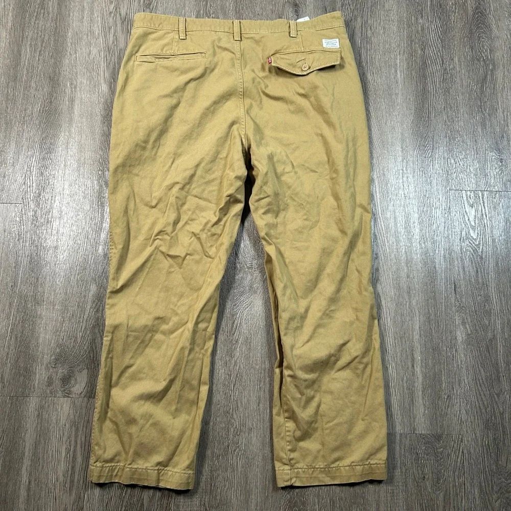 Levis XX Chino Pants 38x30 Fits 38X28 Tan Brown Khaki Cotton Twill